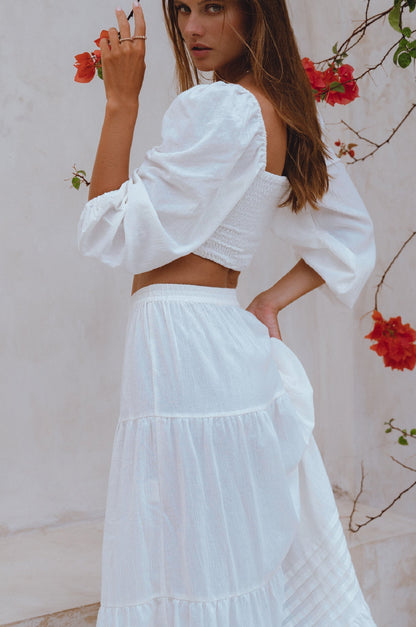 Mumbai Maxi Linen Skirt-2