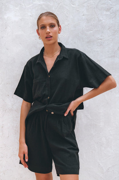 Mykonos Linen Shorts (Sale)-0