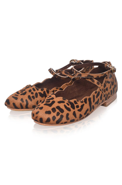 Myrelle Criss-Cross Leather Ballet Flats (Sz. 7.5 & 8.5)-3