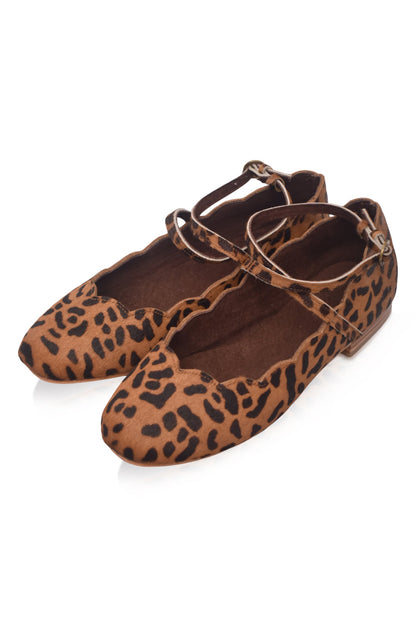 Myrelle Criss-Cross Leather Ballet Flats (Sz. 7.5 & 8.5)-2