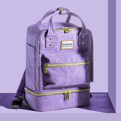 Double Layer Breast Milk Cooler Bag & Nursing Backpack-0