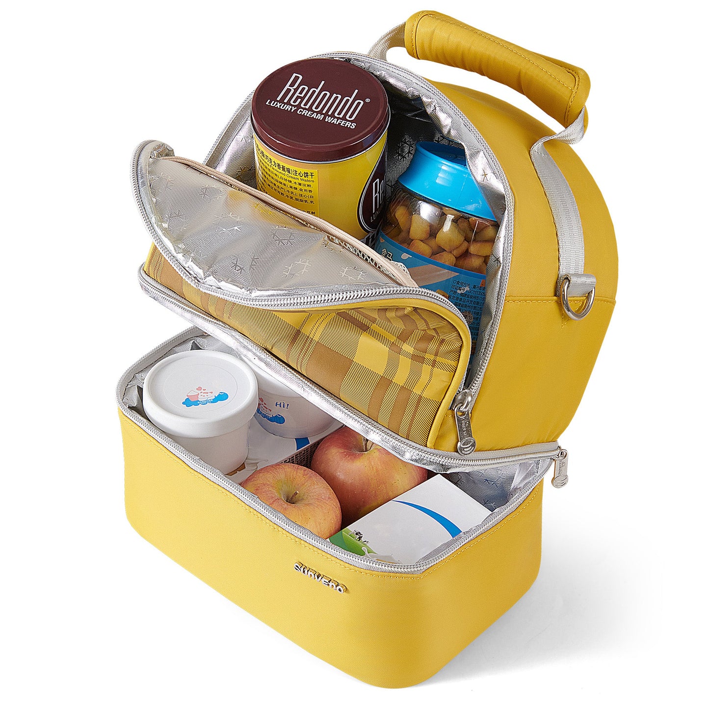 Insulated Lunch Box Double Deck Cooler Bag-2