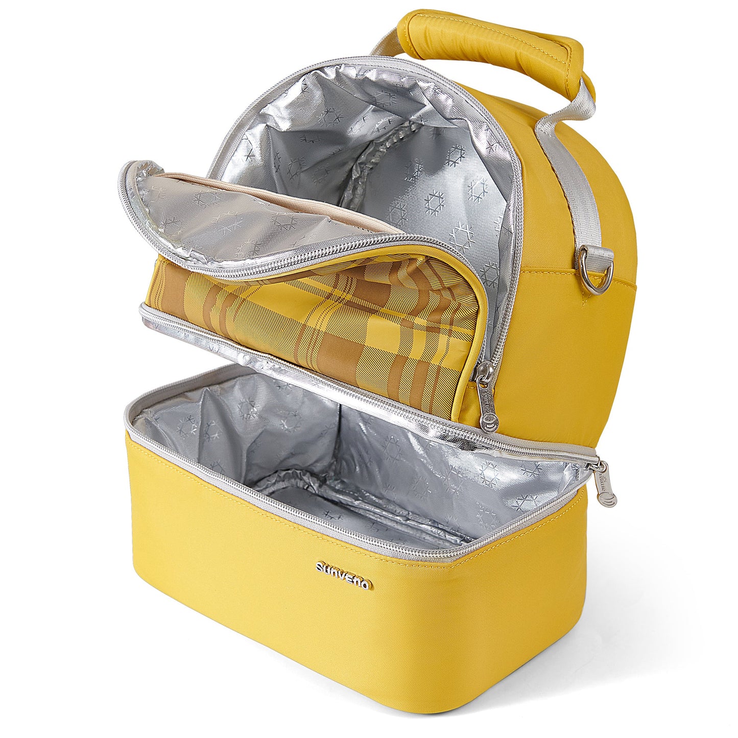 Insulated Lunch Box Double Deck Cooler Bag-3