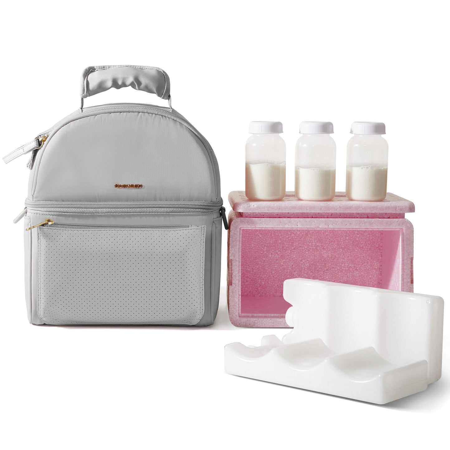 Breastmilk Cooler Bag with Detachable Insulation Box Set-0