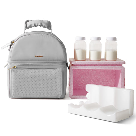 Breastmilk Cooler Bag with Detachable Insulation Box Set-0