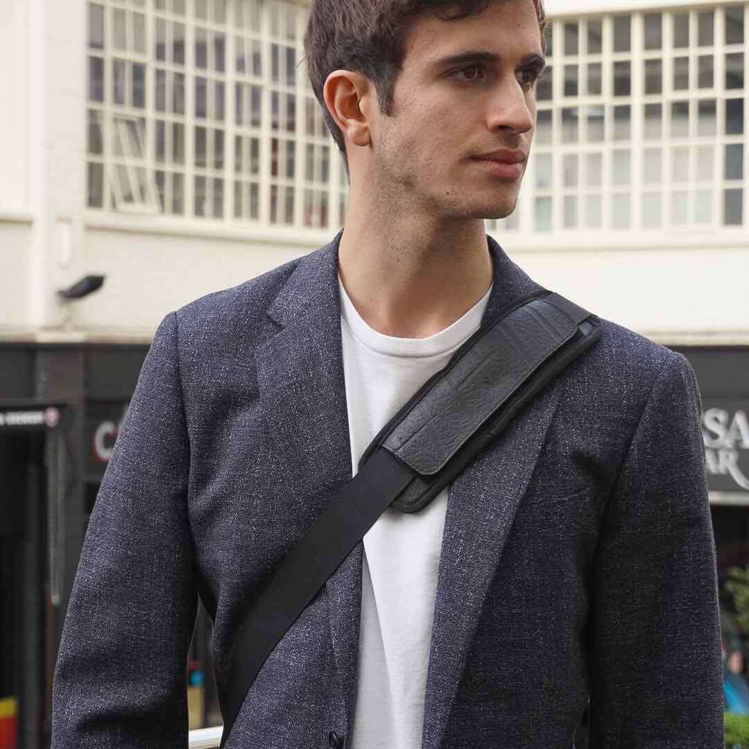 Nebula Recycled Inner Tube Padded Vegan Laptop Bag-2