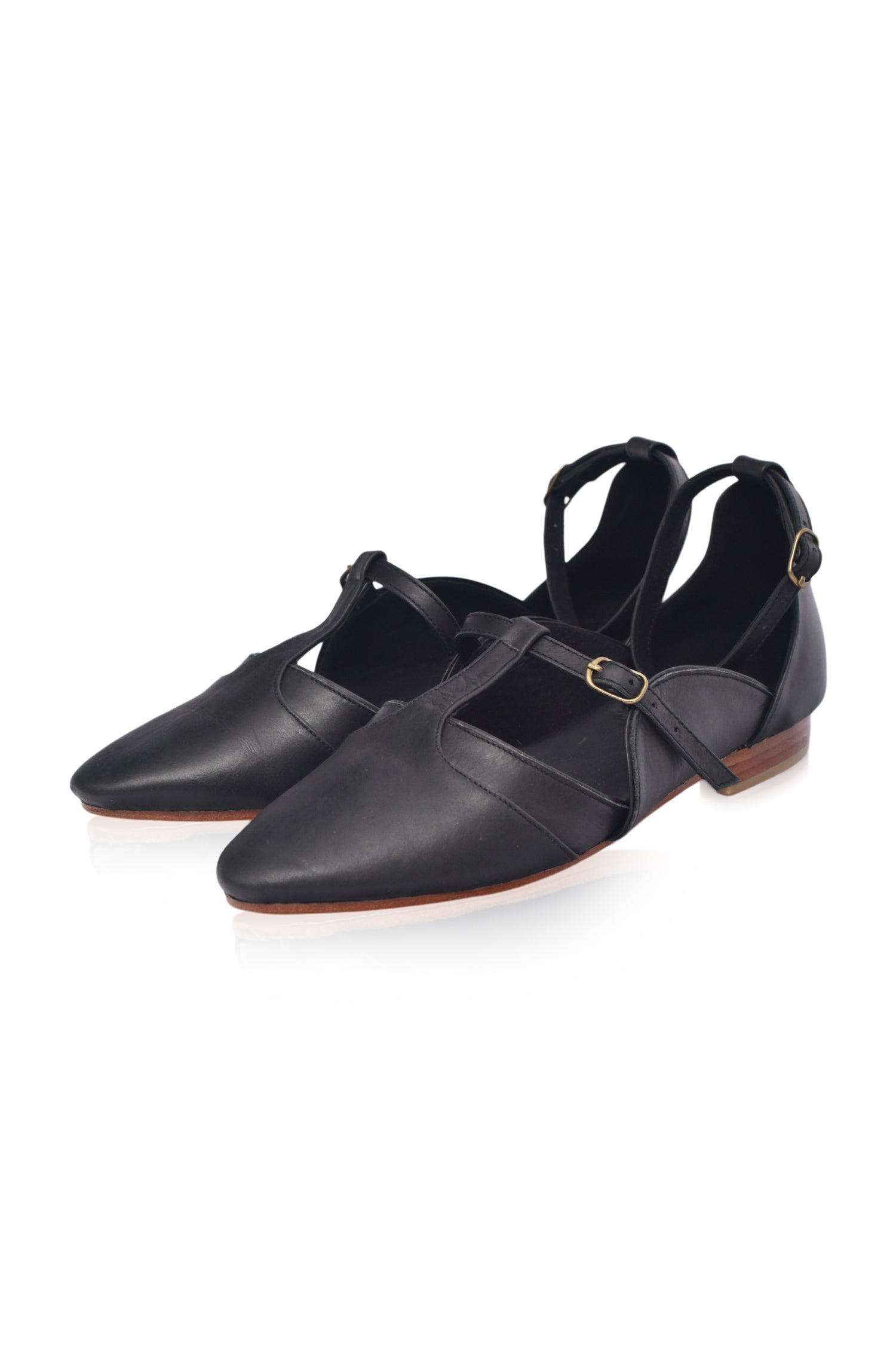 On The Go Leather Ballet Flats-2