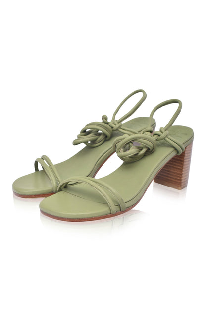 Ophelia Block Heel Wrap Sandals-2