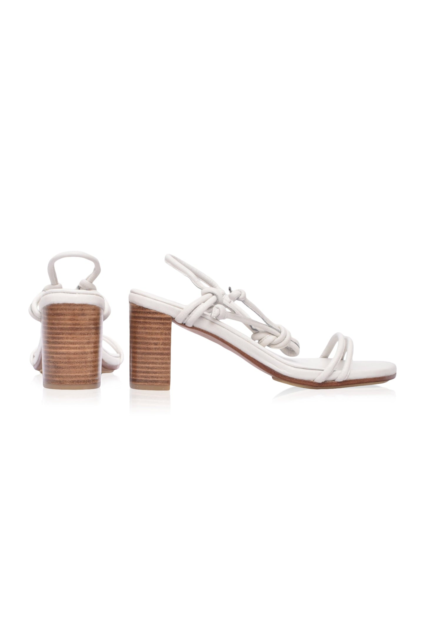Ophelia Block Heel Wrap Sandals-3