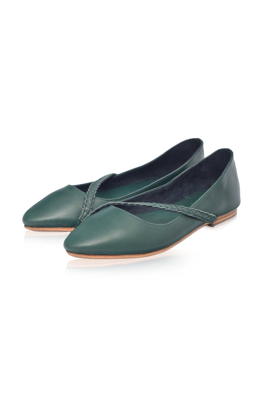 Orenda Elegant Leather Ballet Flats-1