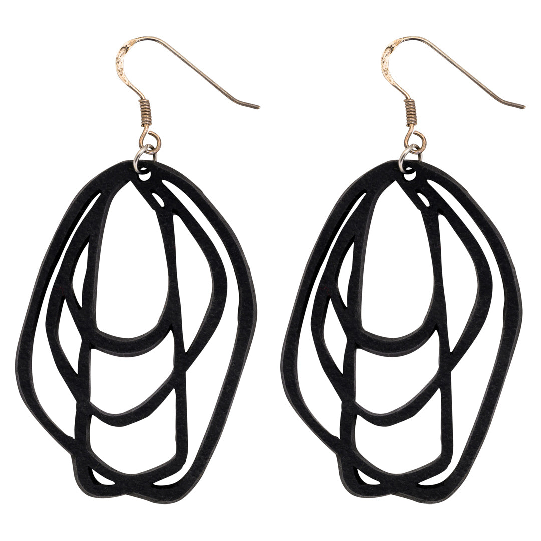 Orion Recycled Rubber Earrings-1