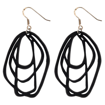 Orion Recycled Rubber Earrings-1