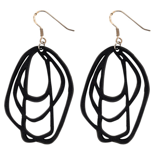 Orion Recycled Rubber Earrings-1