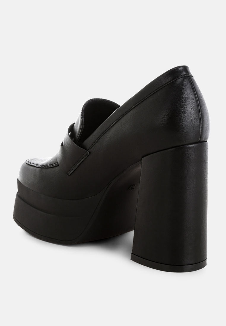 Oryana Chunky Platform Heel Loafers-2