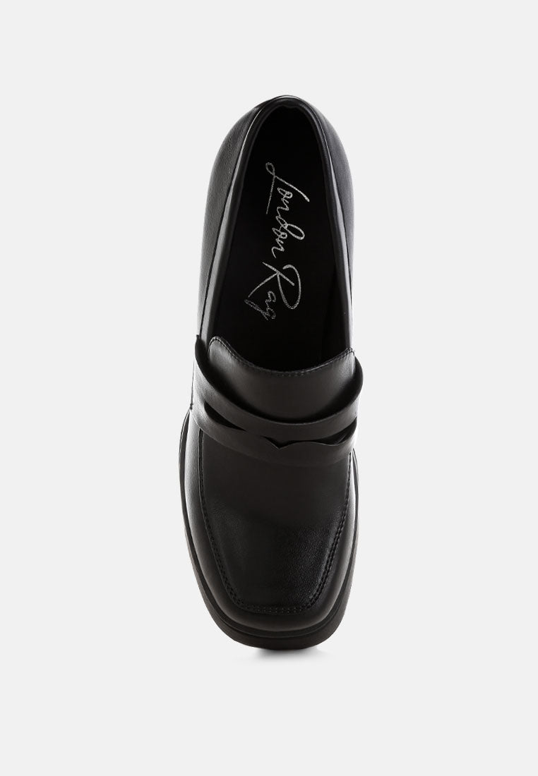 Oryana Chunky Platform Heel Loafers-3