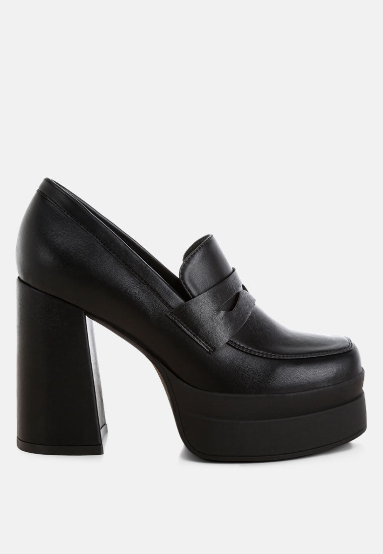 Oryana Chunky Platform Heel Loafers-0
