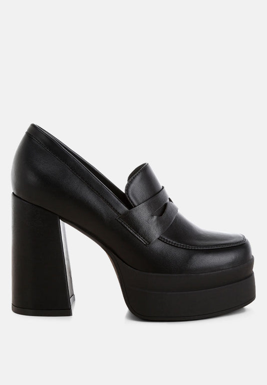 Oryana Chunky Platform Heel Loafers-0