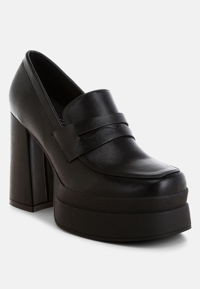 Oryana Chunky Platform Heel Loafers-1