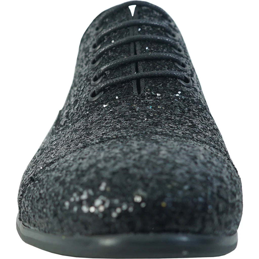 BRAVO Men Dress Shoe PROM-3 Loafer Shoe for Prom & Wedding Black-1