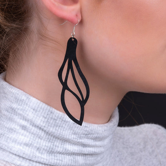 Vine Lightweight Inner Tube Earrings-0