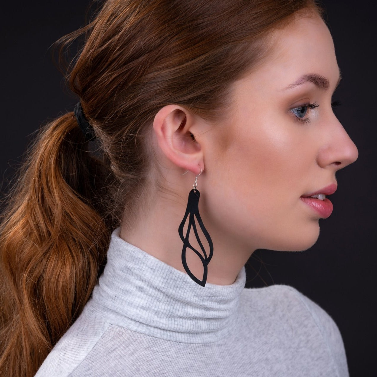 Vine Lightweight Inner Tube Earrings-2