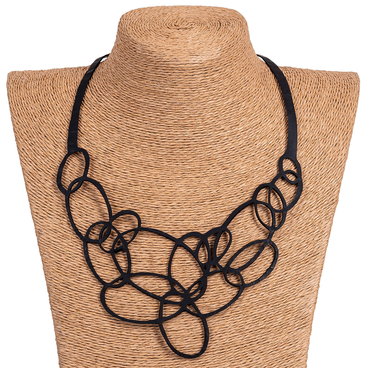 Infinity Upcycled Inner Tube Necklace-1