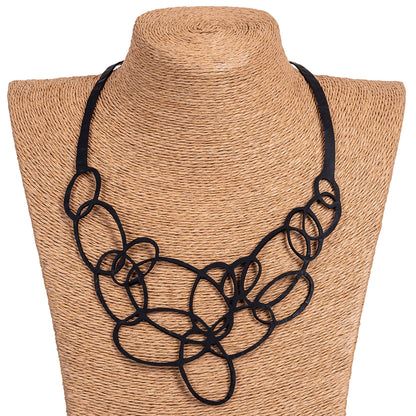 Infinity Upcycled Inner Tube Necklace-1