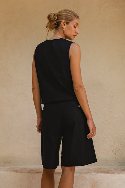 Paige Linen Vest-4