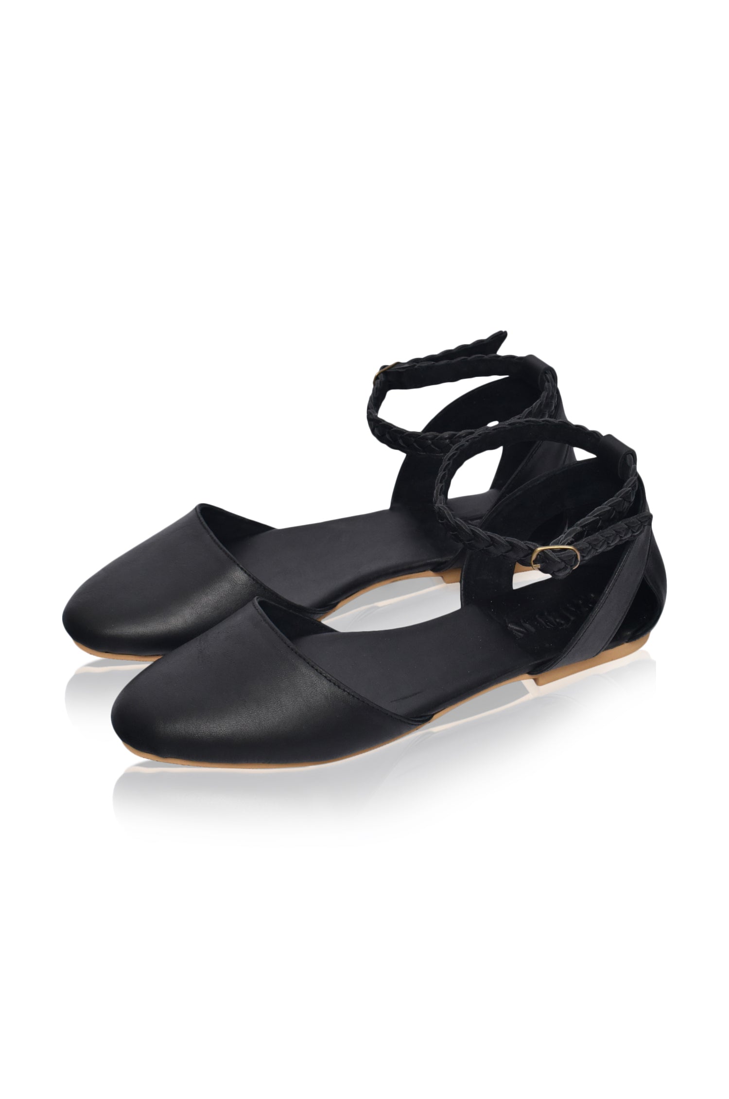Paris Leather Ballet Flats (Sz. 4, 8 & 8.5)-2