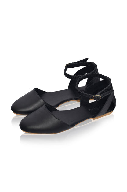 Paris Leather Ballet Flats (Sz. 4, 8 & 8.5)-2
