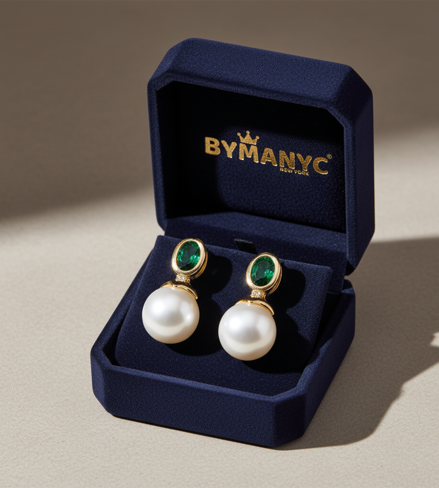 Pearl Drop Earrings Majestic SOHO BYMANYC ® New York-0