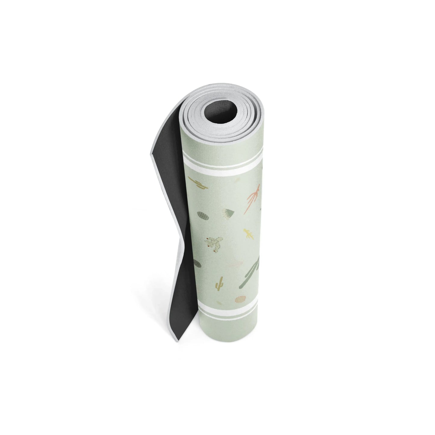 Regan Yoga Mat — Cactus Chic, Zero-Slip Grip (Desert-Soft Cushioning)-3