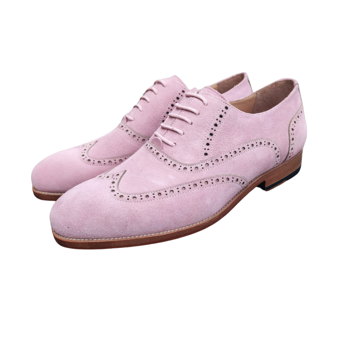 Diplomat - Pink Suede Oxford Shoes-0