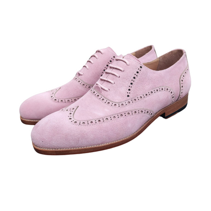 Diplomat - Pink Suede Oxford Shoes-0