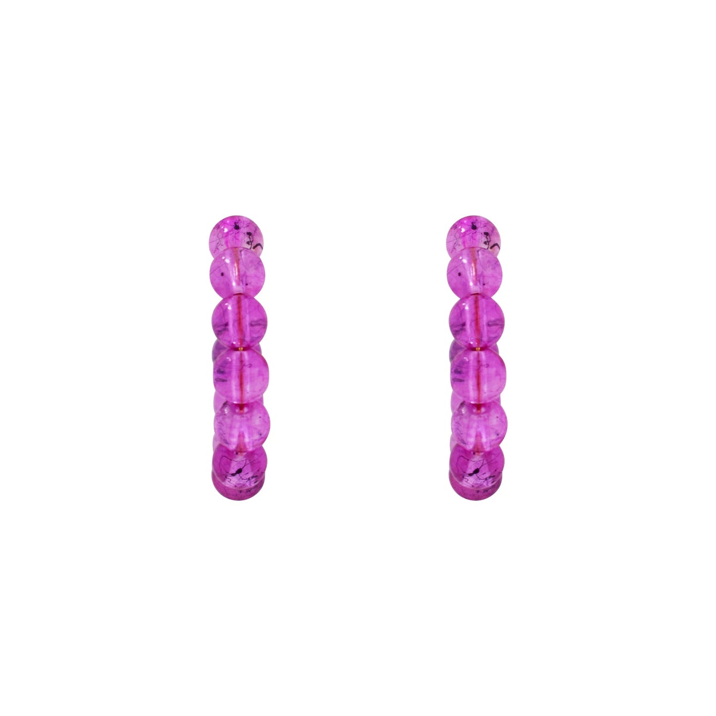 Pink Bubblegum Hoop Earrings, Bubblegum Earrings, Statement Hoop Earrings, Playful Pink Earrings, Pink Hoops | by lovedbynlanla-3