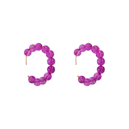 Pink Bubblegum Hoop Earrings, Bubblegum Earrings, Statement Hoop Earrings, Playful Pink Earrings, Pink Hoops | by lovedbynlanla-1