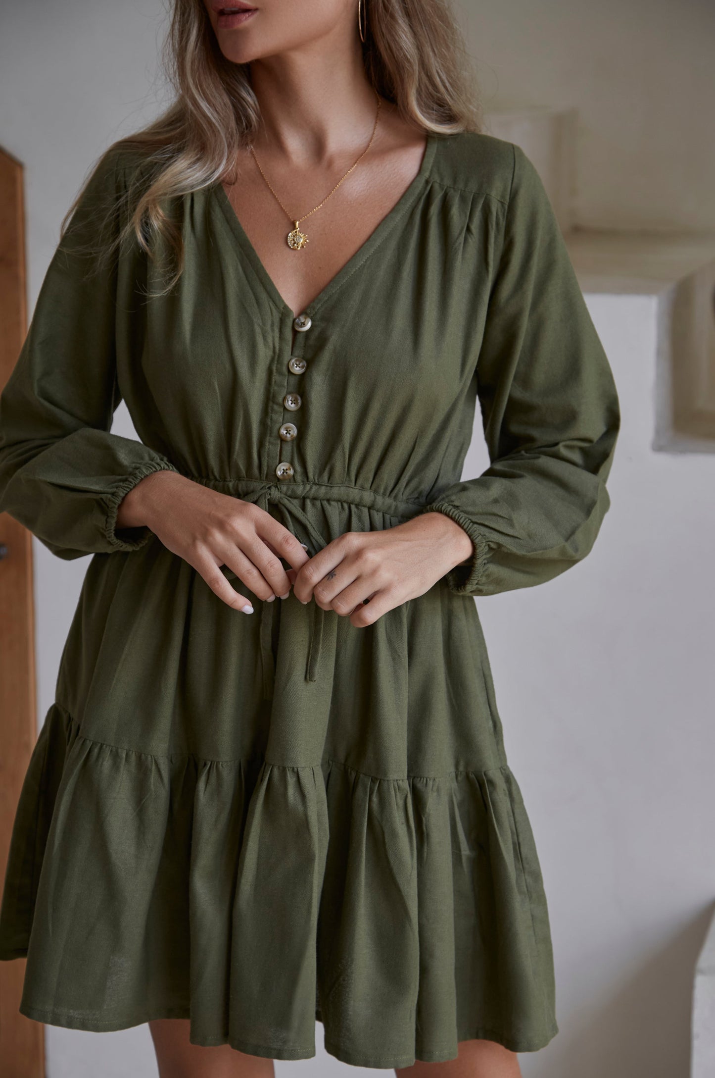 Positano Linen Mini Dress (Sale)
