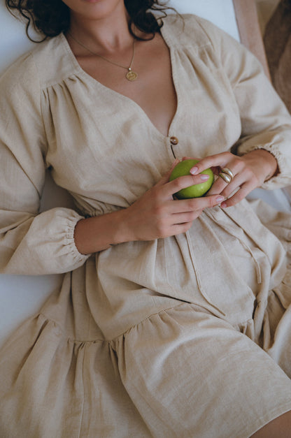 Positano Linen Mini Dress-1