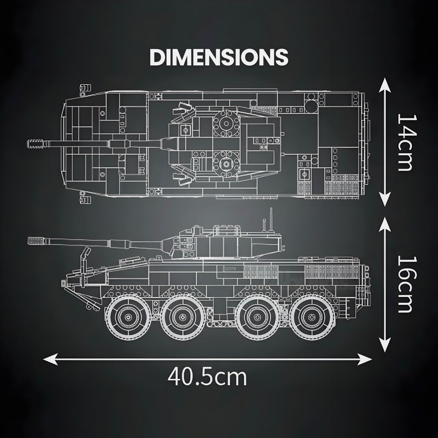 Remote Controlled ZTL-11 Tank | 1292pcs-3