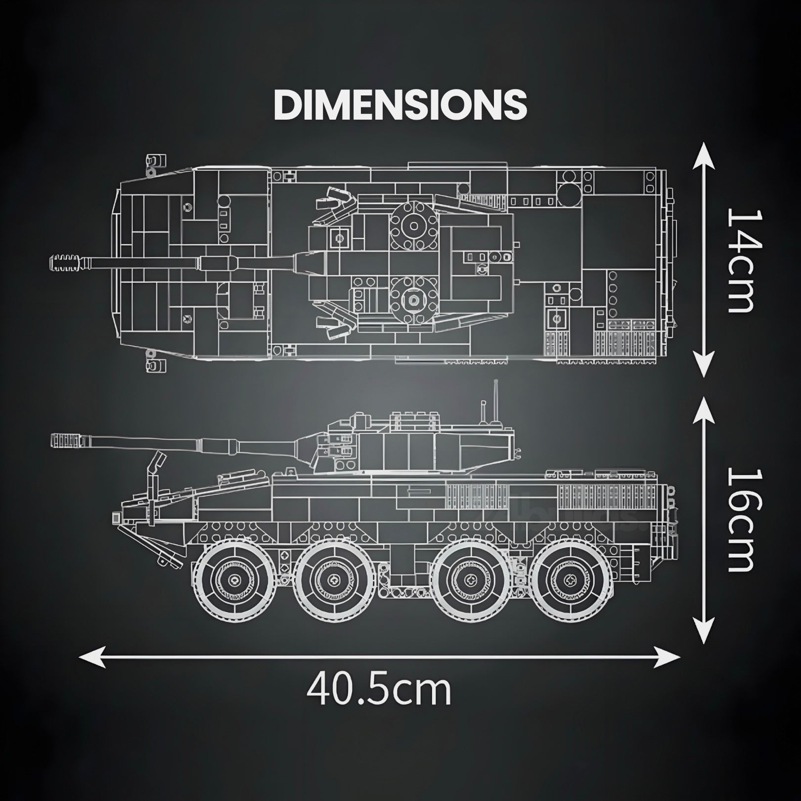 Remote Controlled ZTL-11 Tank | 1292pcs-3