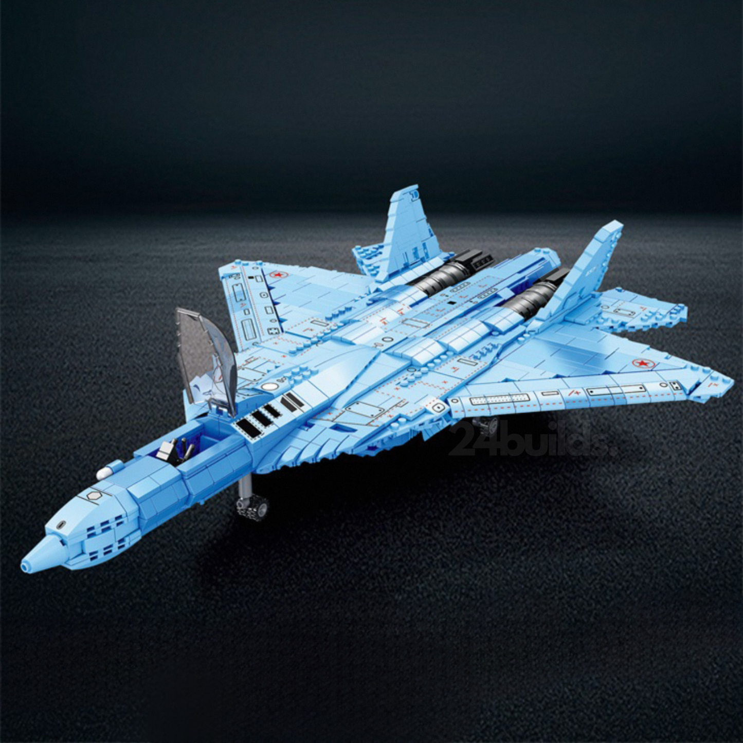 SU-57 Stealth Fighter | 1456pcs-2