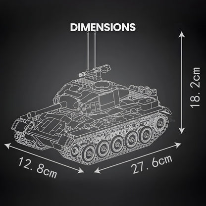 Remote Controlled M24 Chaffee Tank | 932pcs-3