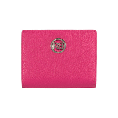 RB1080SBE | Women's Wallet Made in Italy in Genuine Dollar Grain Leather. Color: Fuchsia. Dimensions (closed): 13 x 9 x 2.5 cm-0