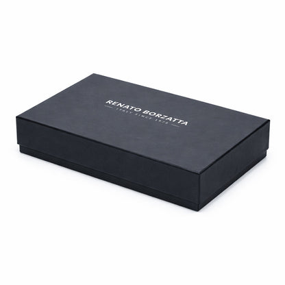 RB1084SS | Women's zippered wallet made in Italy in smooth, matte genuine leather. Cognac color. Dimensions: 20 x 10 x 2.5 cm-3