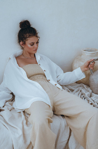 Romania Oversized Linen Shirt-3