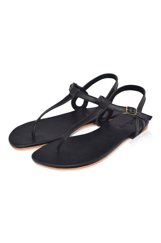 Rosalia T-strap Leather Sandals (Sz. 4, 8.5, 9 & 10)-1