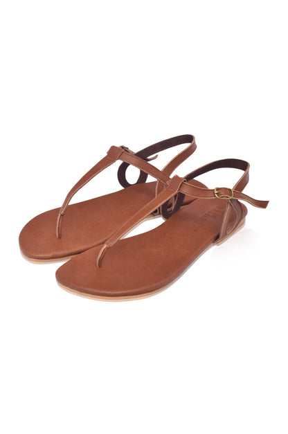 Rosalia T-strap Leather Sandals-3
