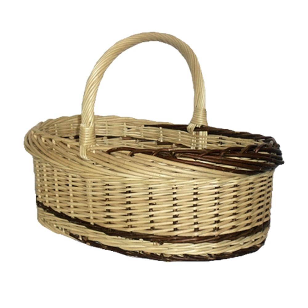 Rustic Willow Norfolk Wicker Shopping Basket-0