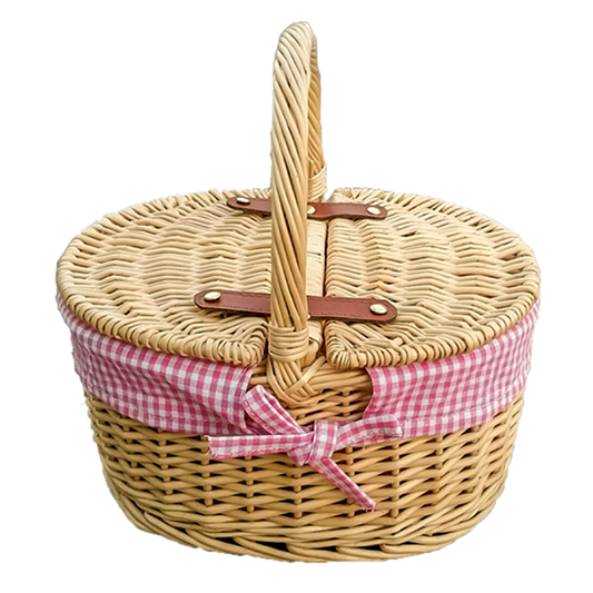 Childs Wicker Shopping Basket with Lining-1