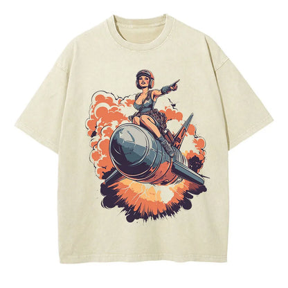 Beer Bottle Bomb Anime Oversized Graphic Tee-2